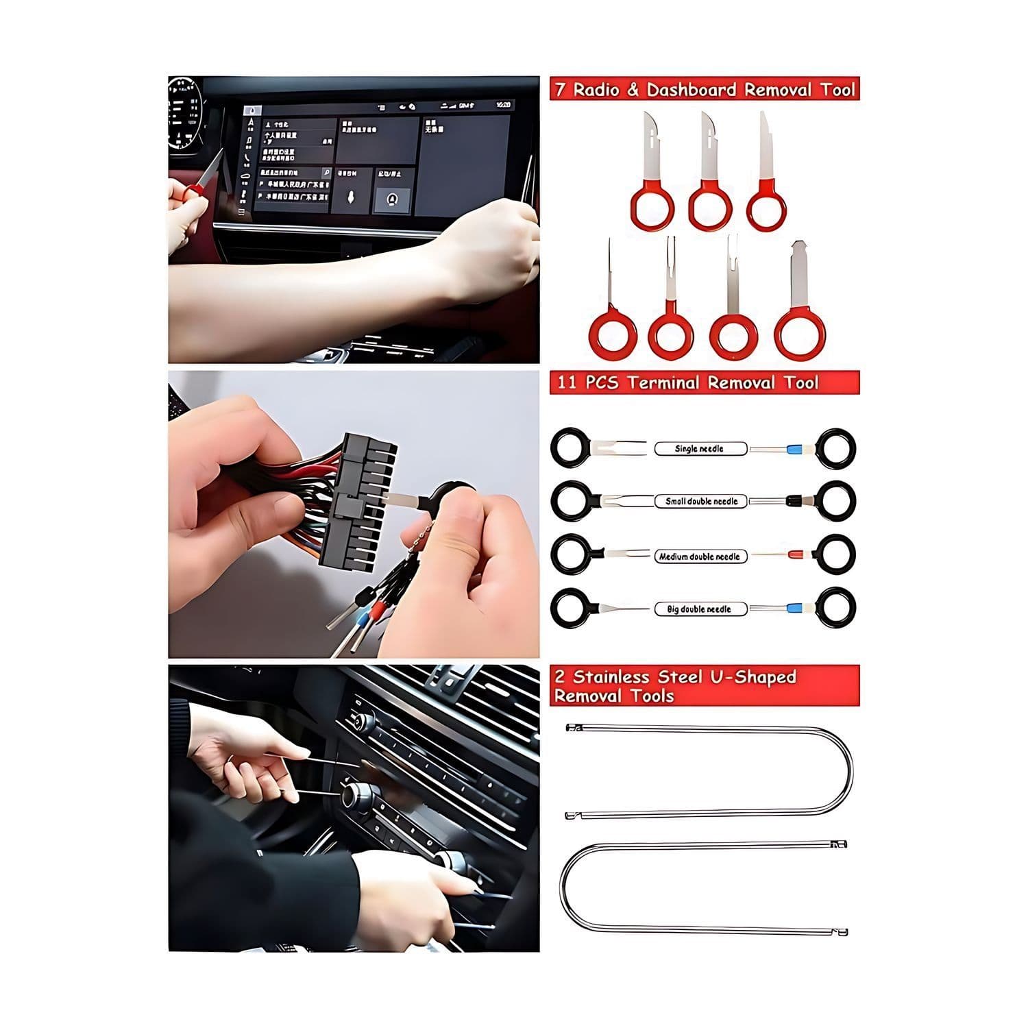 Kit De Herramientas Desmontaje Audio Tableros Auto 19 Piezas — imagen 3
