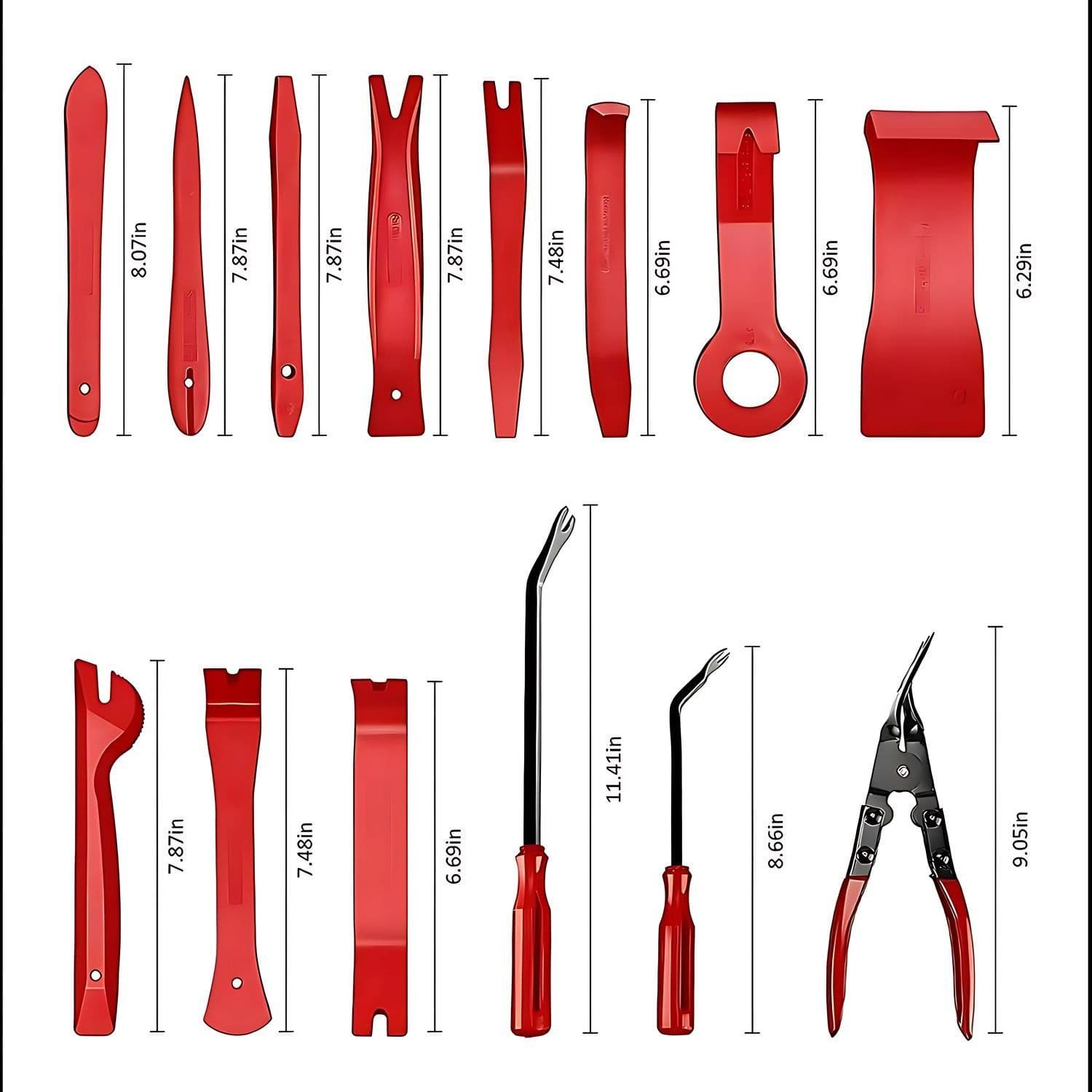 Kit De Herramientas Desmontaje Audio Tableros Auto 19 Piezas — imagen 6