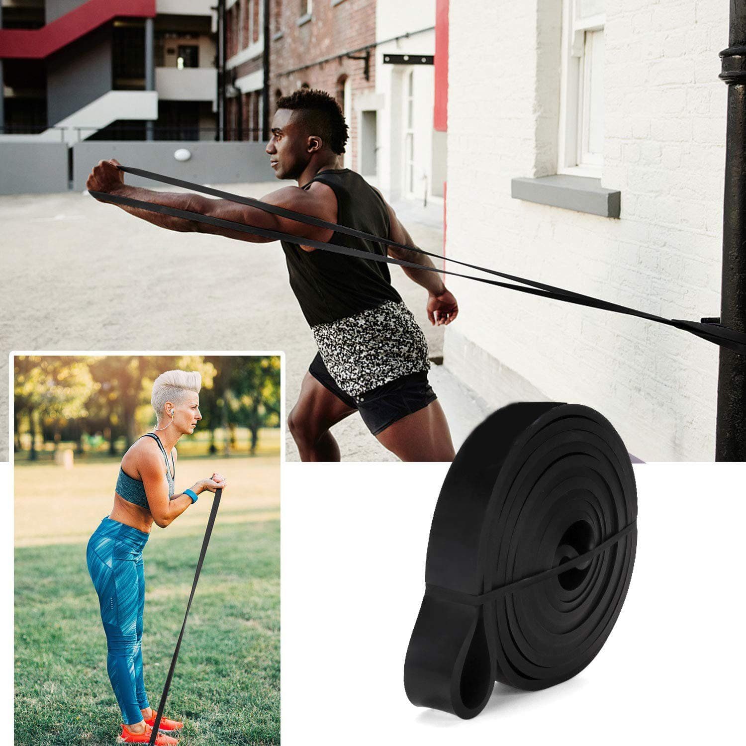 Bandas Elásticas De Resistencia Crossfit Calistenia Negra — imagen 4