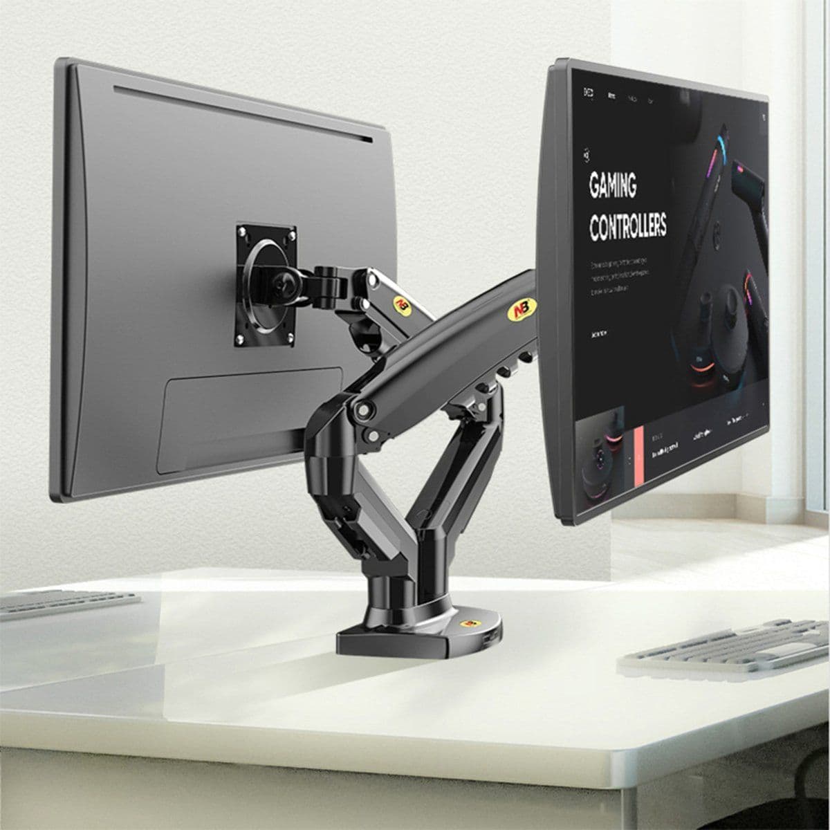 Base Escritorio Soporte Televisor Monitor 17 -27 2-9kg F160 — imagen 4