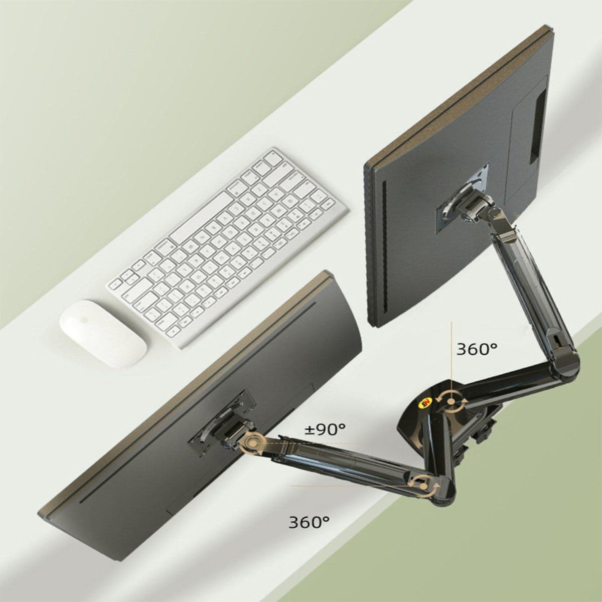 Base Escritorio Soporte Televisor Monitor 17 -27 2-9kg F160 — imagen 5