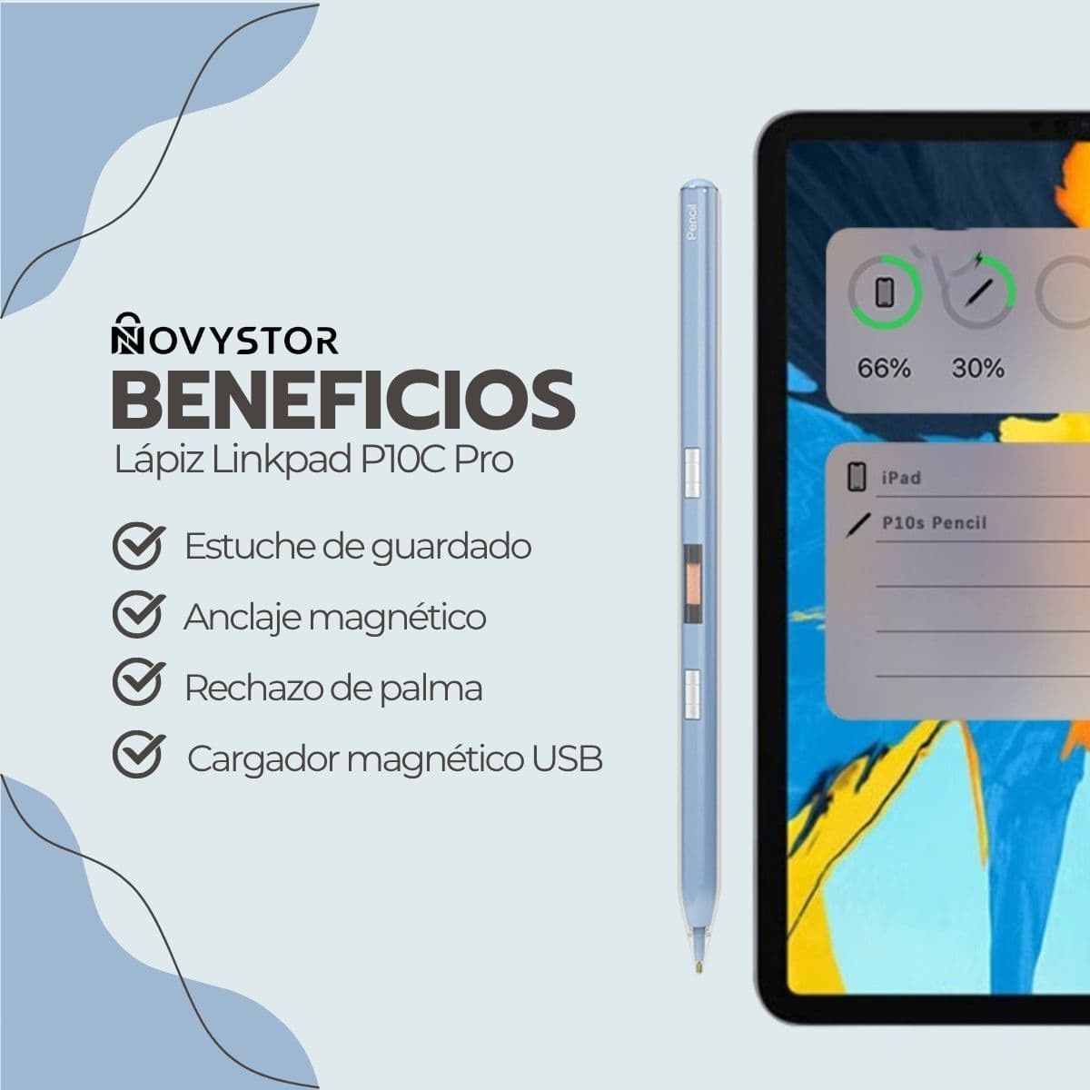 Lapiz Pencil Profesional para iPad Palm Reject P10C — imagen 5