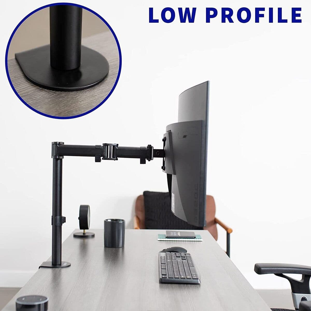 Soporte Un Brazo Monitor 13 A 27 Base Ajustable Articulado — imagen 2