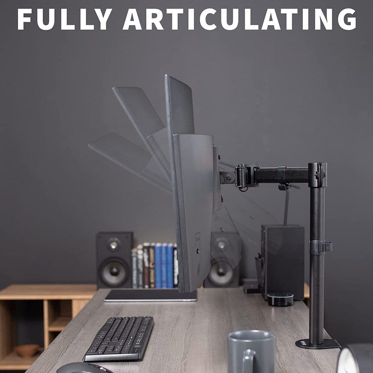 Soporte Un Brazo Monitor 13 A 27 Base Ajustable Articulado — imagen 6