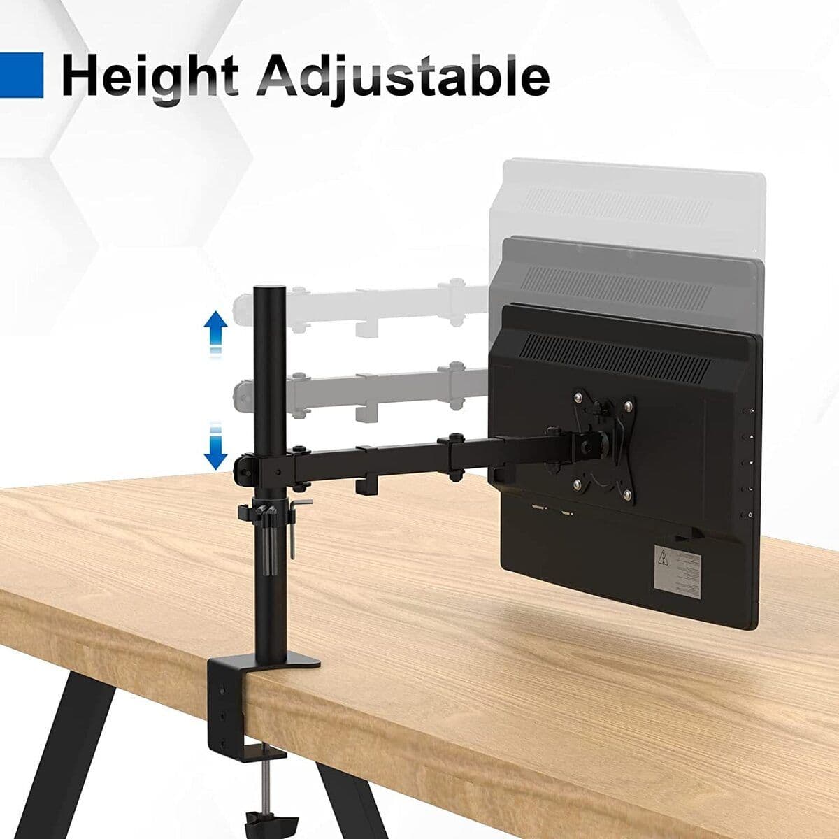 Soporte Un Brazo Monitor 13 A 27 Base Ajustable Articulado — imagen 7