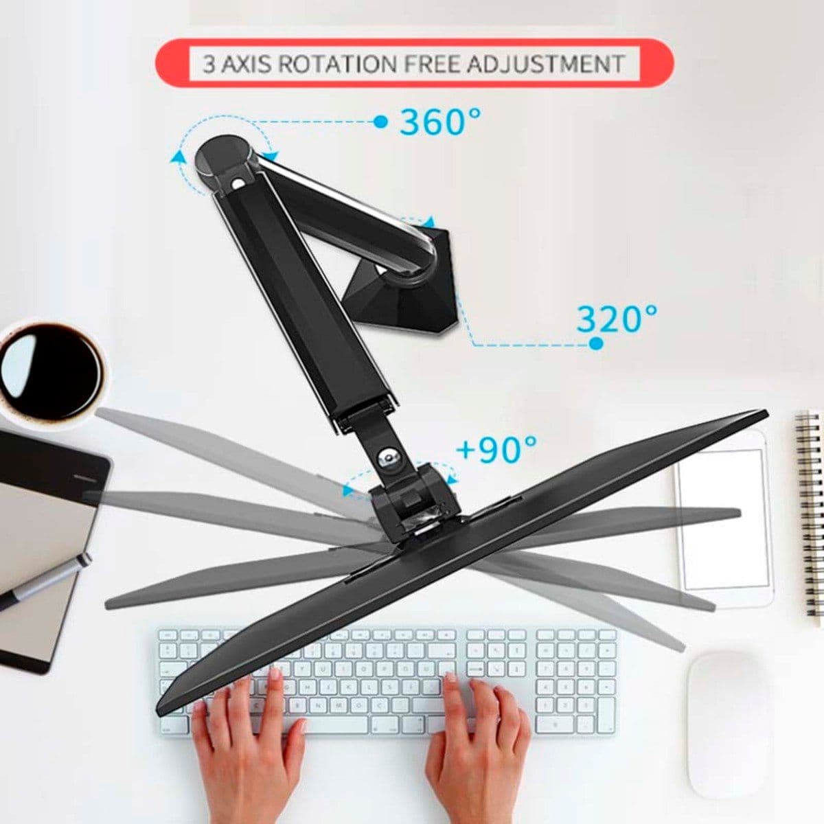 Soporte Kaloc DS90 de mesa para TV/Monitor de 17" a 32" — imagen 8