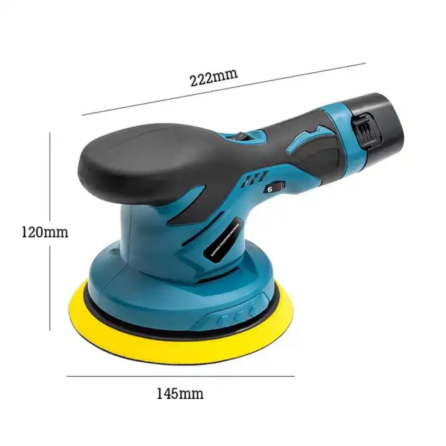 Pulidora Lijadora Inalámbrica 6 Velocidades +2 Baterías 12V — imagen 7