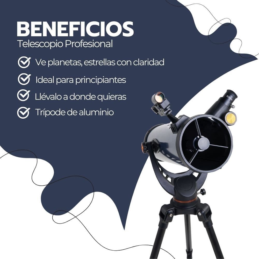 Telescopio Profesional Astronómico 114/1000 Alta Definición — imagen 4