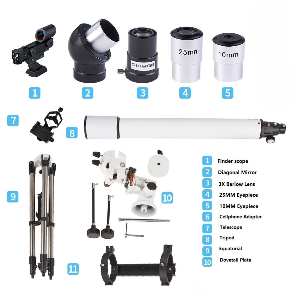 Telescopio HD F90080M 80-900mm para Astronomía Profunda — imagen 6