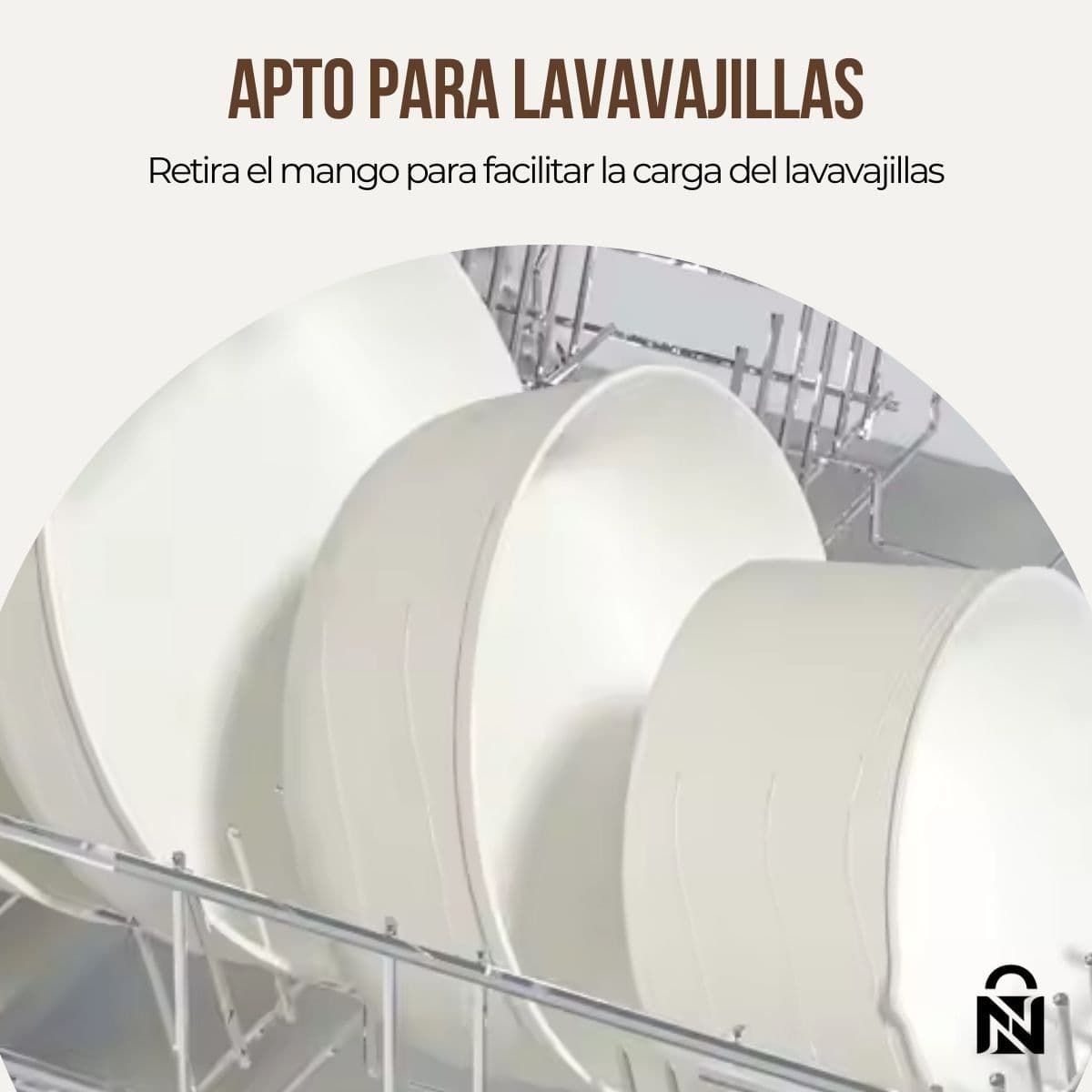 Batería de Cocina - Set Ollas y Sartenes con Mango Extraíble — imagen 8