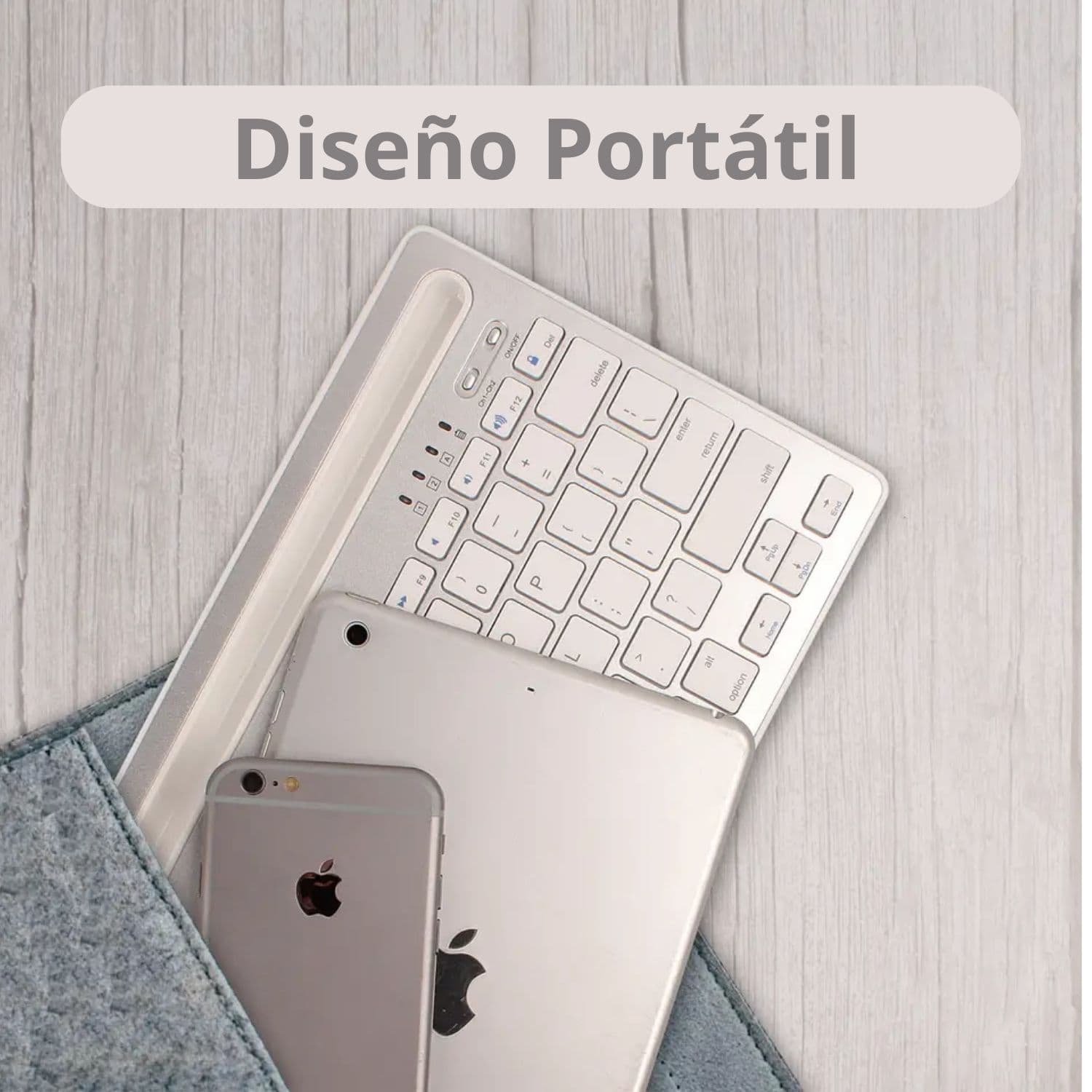 Teclado universal  inalámbrico para ipad, PC, móvil y tablet — imagen 6