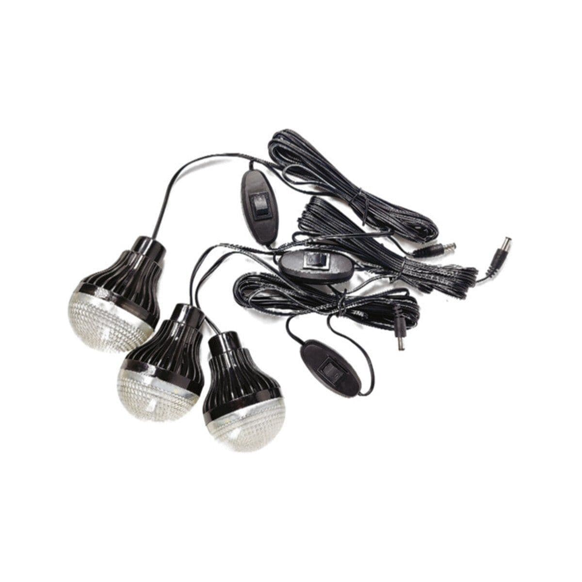 KIT SOLAR PARA CAMPING Y EMERGENCIAS USB 3 AMPOLLETAS — imagen 2