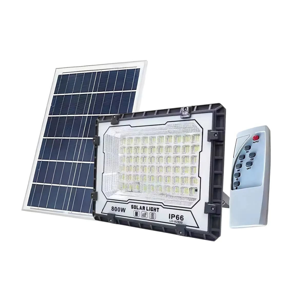 Foco Solar LED 200W IP66 con Sensor Movimiento y Control