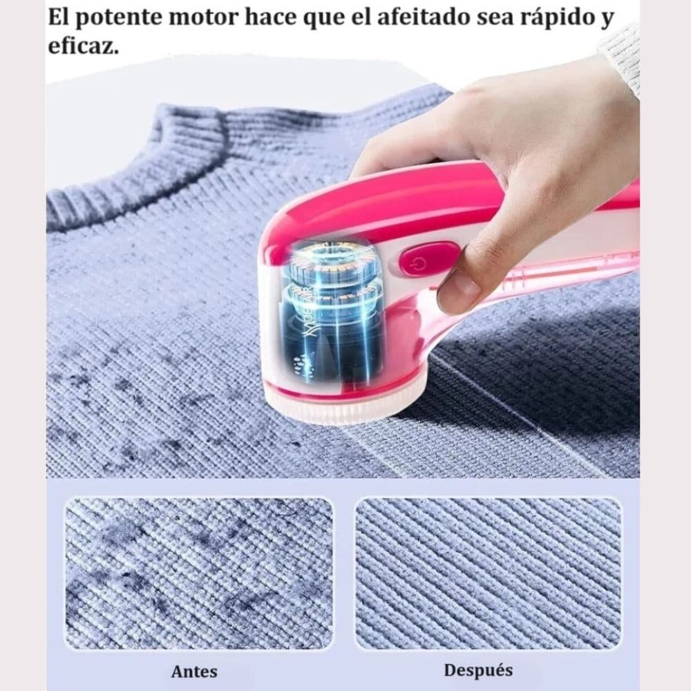 Removedor Quita Pelusas Ropa Portatil Pilas Sacamotas — imagen 2
