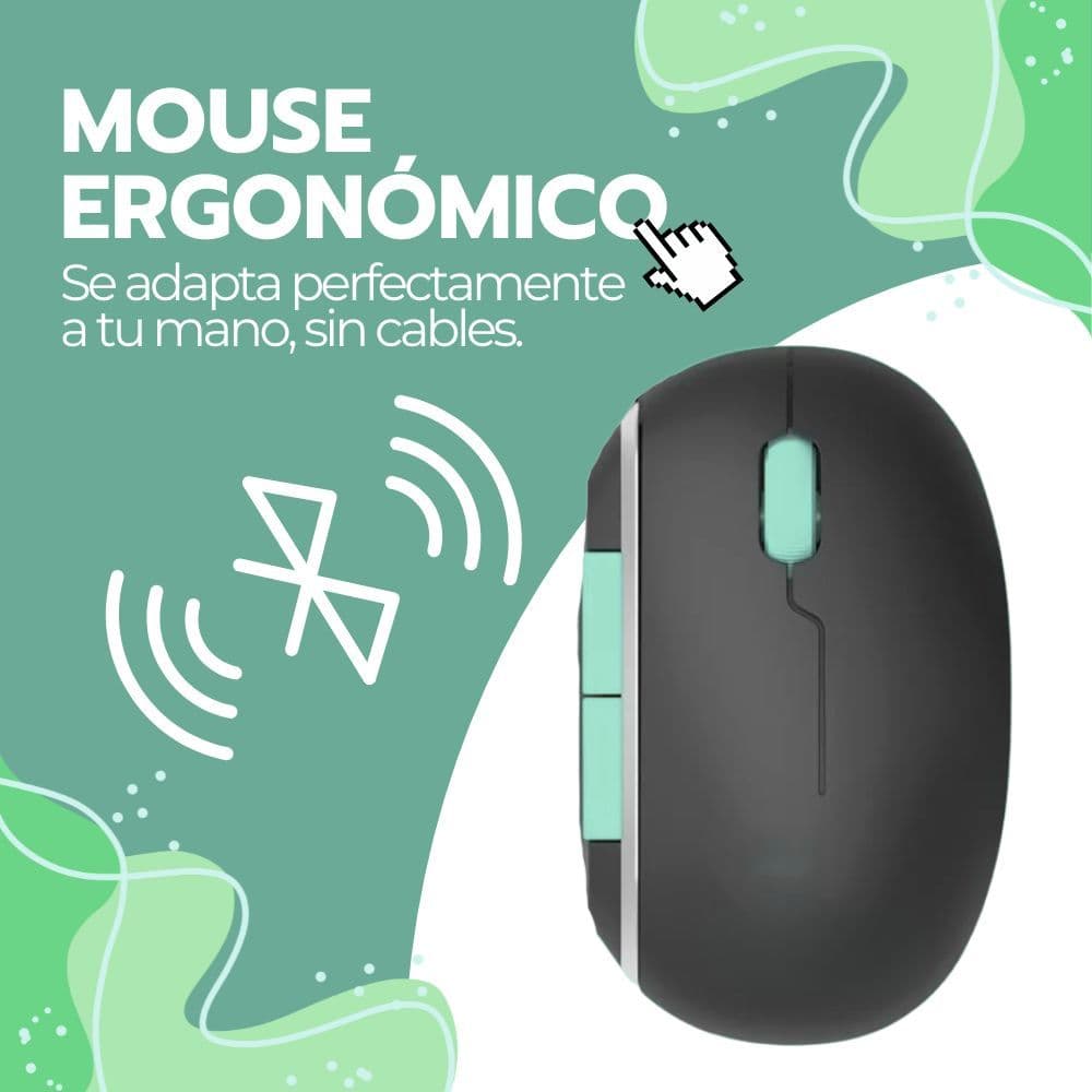 Kit Teclado Y Mouse Inalámbrico Bluetooth USB-C Recargable — imagen 6