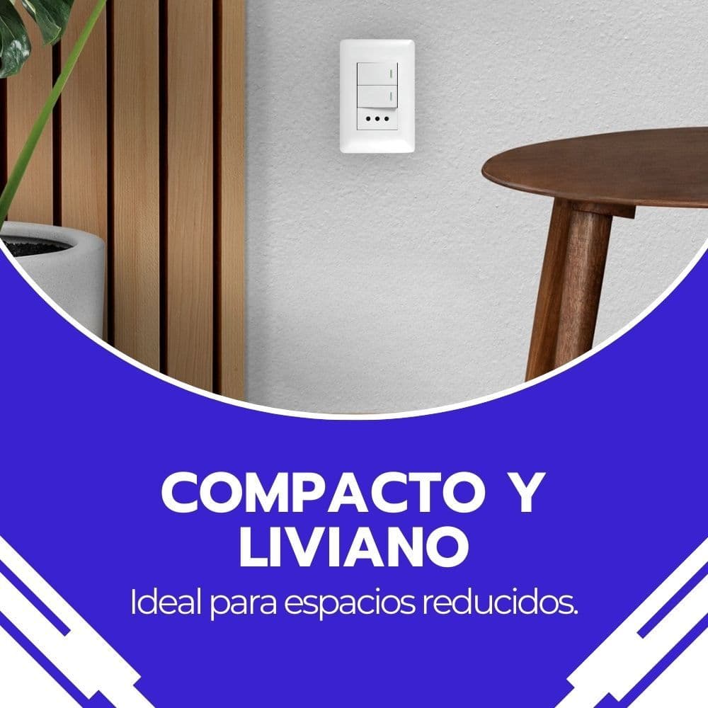 Enfunche + 2 interruptores 10A 250V Blanco Hogar y Oficina — imagen 7