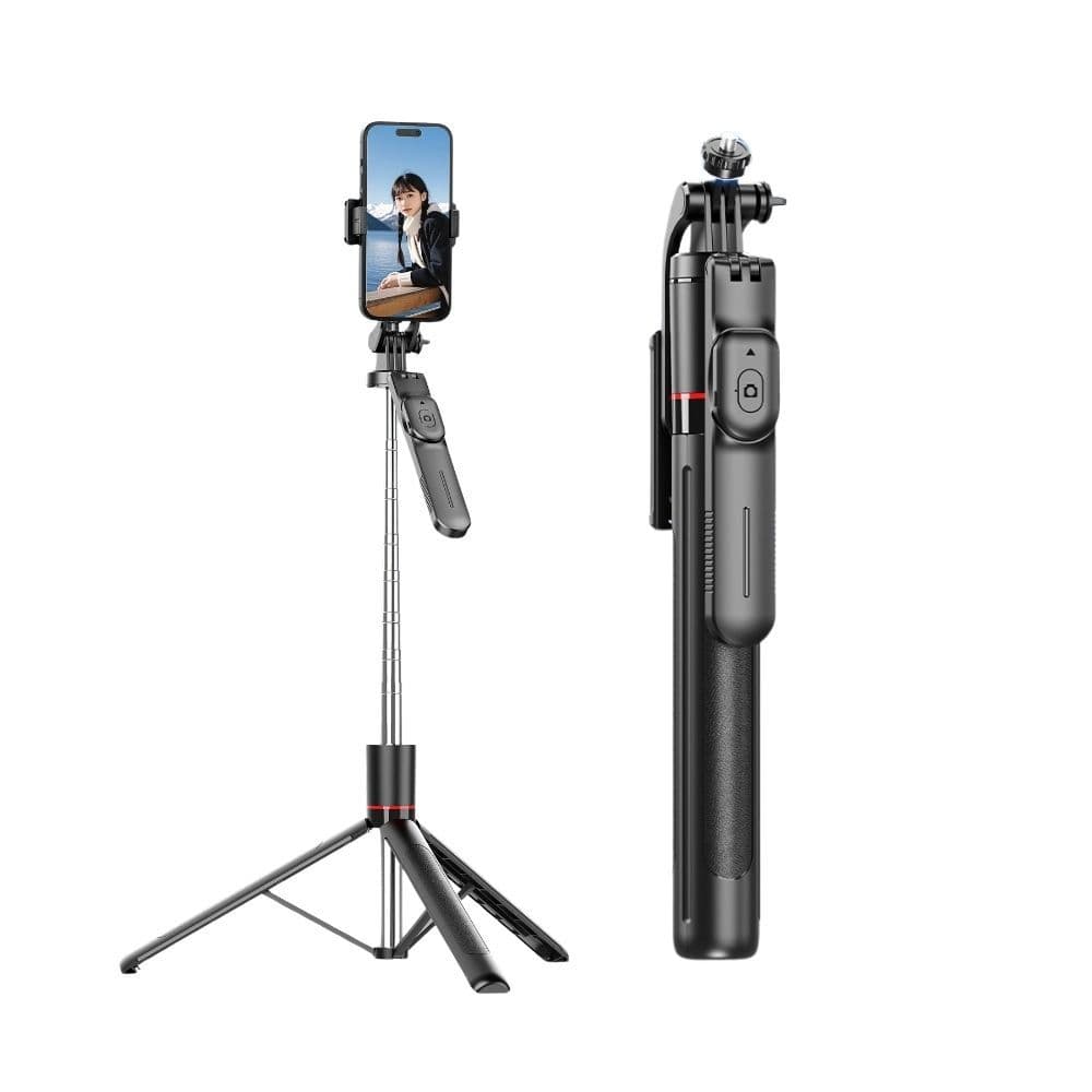 Palo Selfie Extensible Con Trípode y Rotación 360° — imagen 2