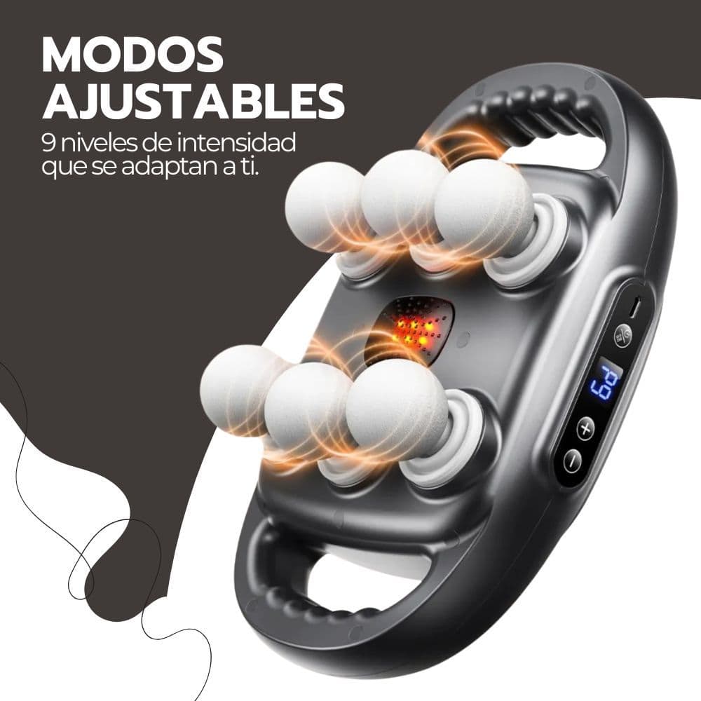 Masajeador Portátil Inalámbrico 6 Cabezales Recargable — imagen 7