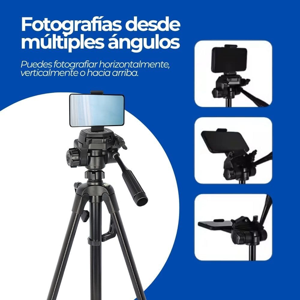 Trípode Profesional 360° Video + Bolso De Transporte Negro — imagen 5