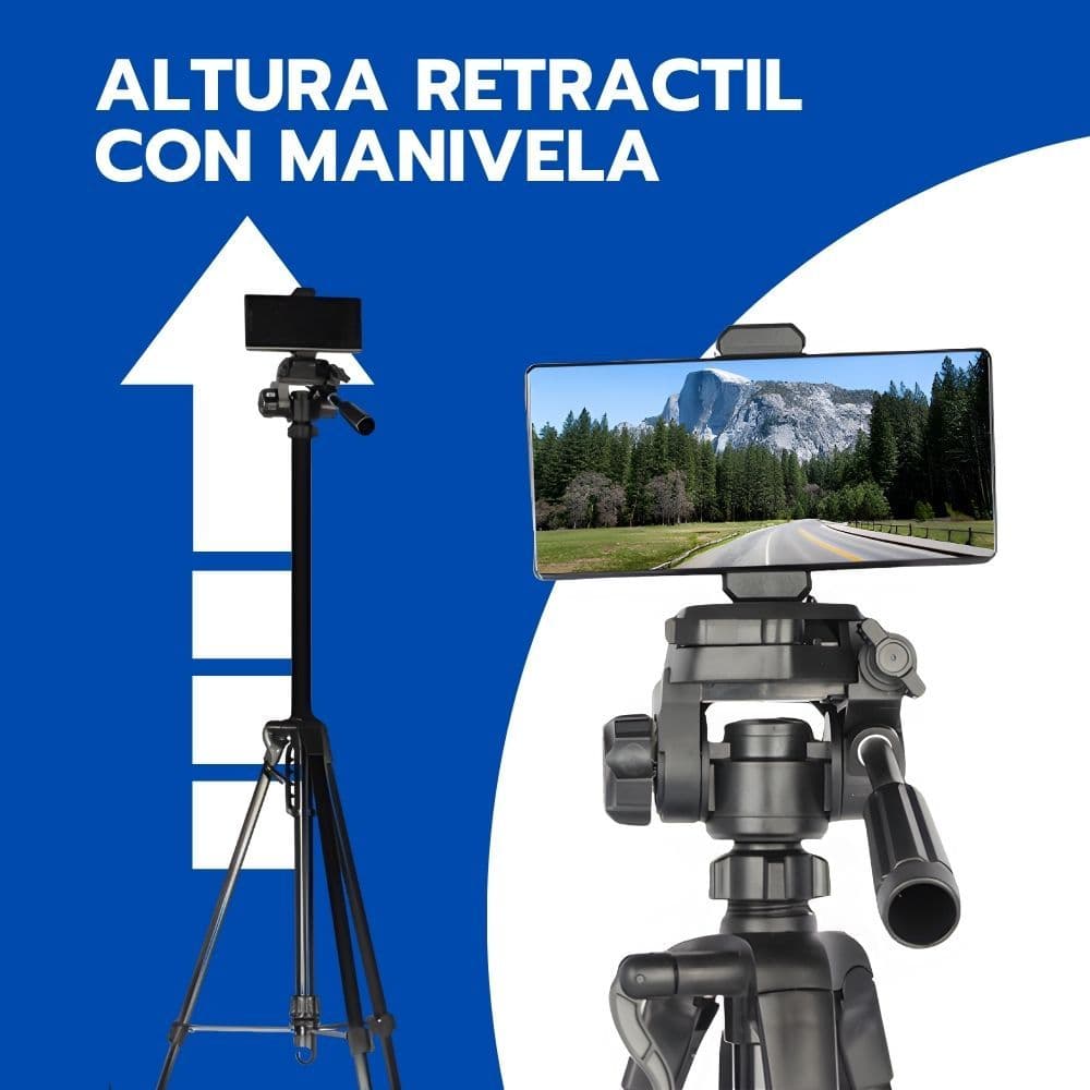 Trípode Profesional 360° Video + Bolso De Transporte Negro — imagen 8