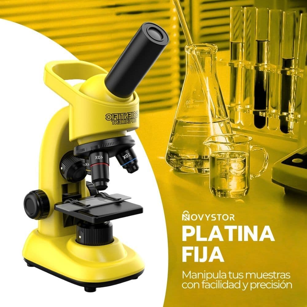 Microscopio Educativo 16000X con Accesorios Amarillo — imagen 6