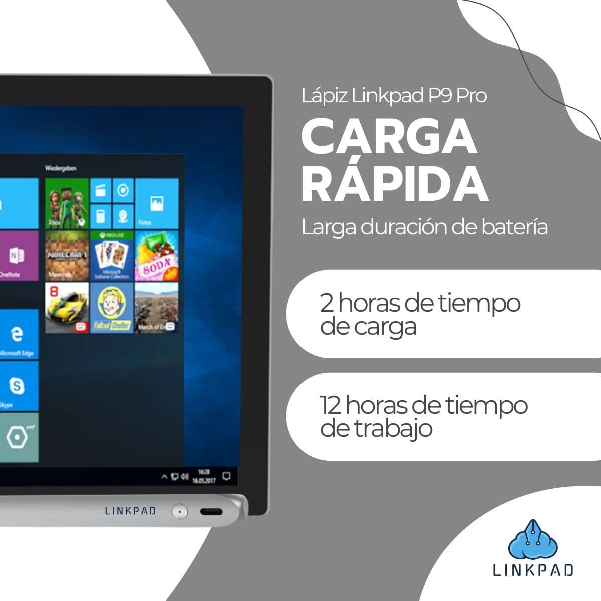 Lapiz Pencil Profesional para iPad Palm Reject P9 — imagen 3
