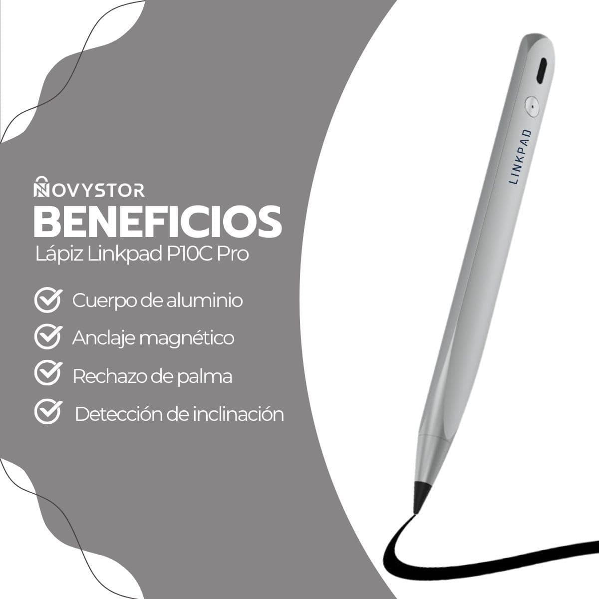 Lapiz Pencil Profesional para iPad Palm Reject P9 — imagen 5