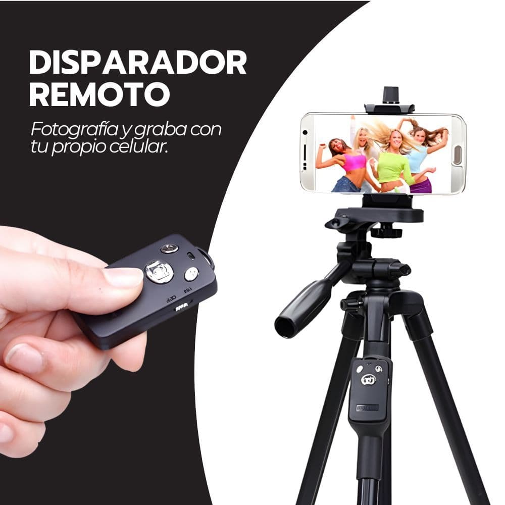 Trípode Portátil para Celular Video con Disparador Bluetooth — imagen 8