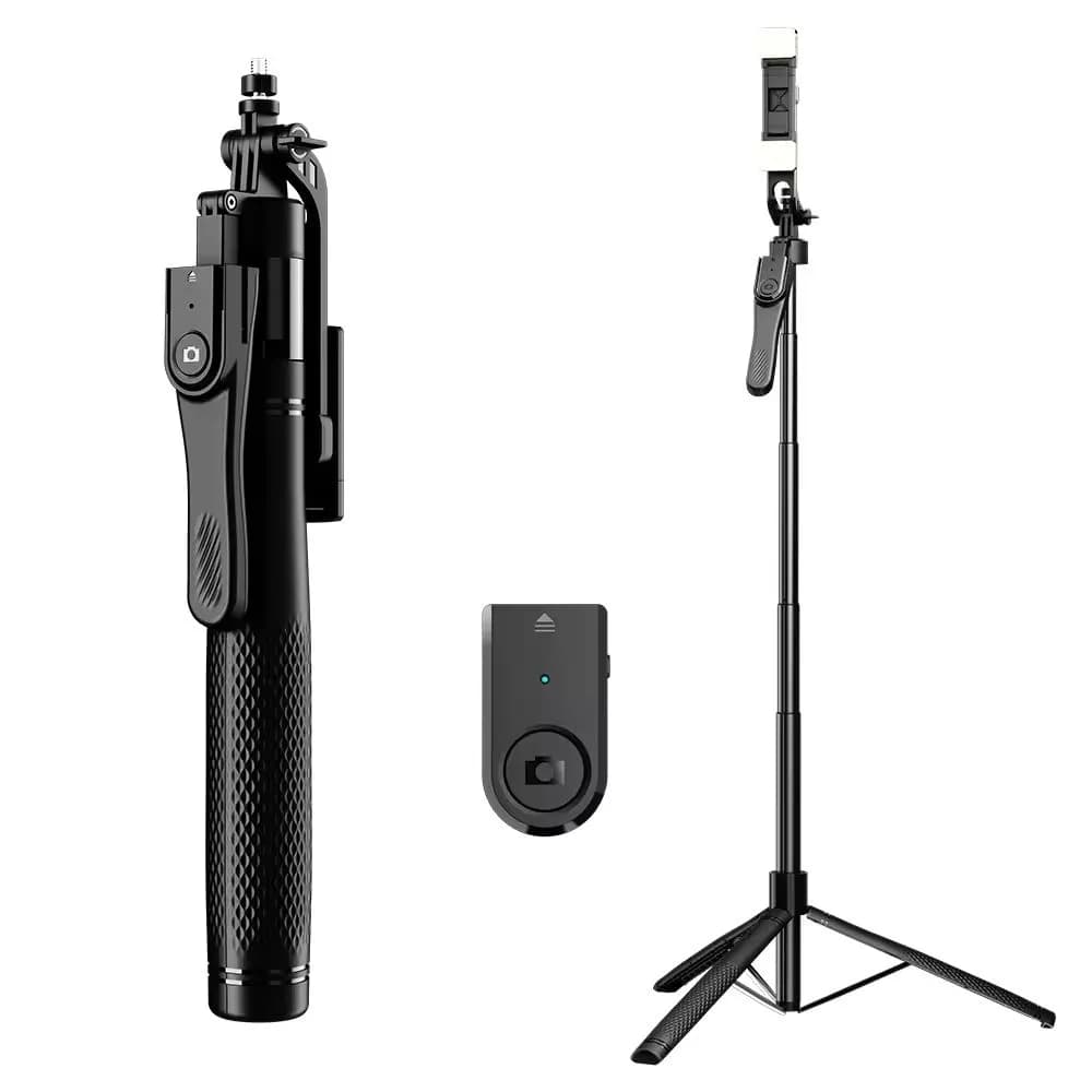 Trípode Palo Selfie Extensible 1.7m y Control Bluetooth
