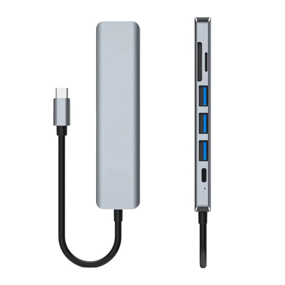 Adaptador 7 En 1 Usb-c Con Hdmi Y Puertos Usb para PC — imagen 2