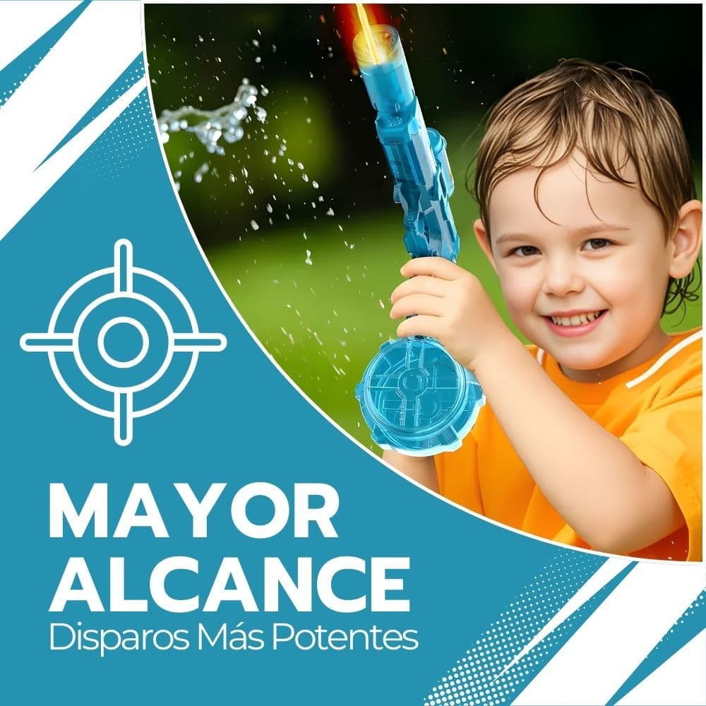 Pistola de Agua Inalámbrica Recargable con Batería y luz — imagen 8