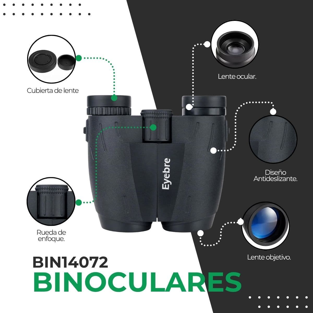 Binoculares Largo Alcance 10x25 Aumento 10x Eyebre Ld117 — imagen 3