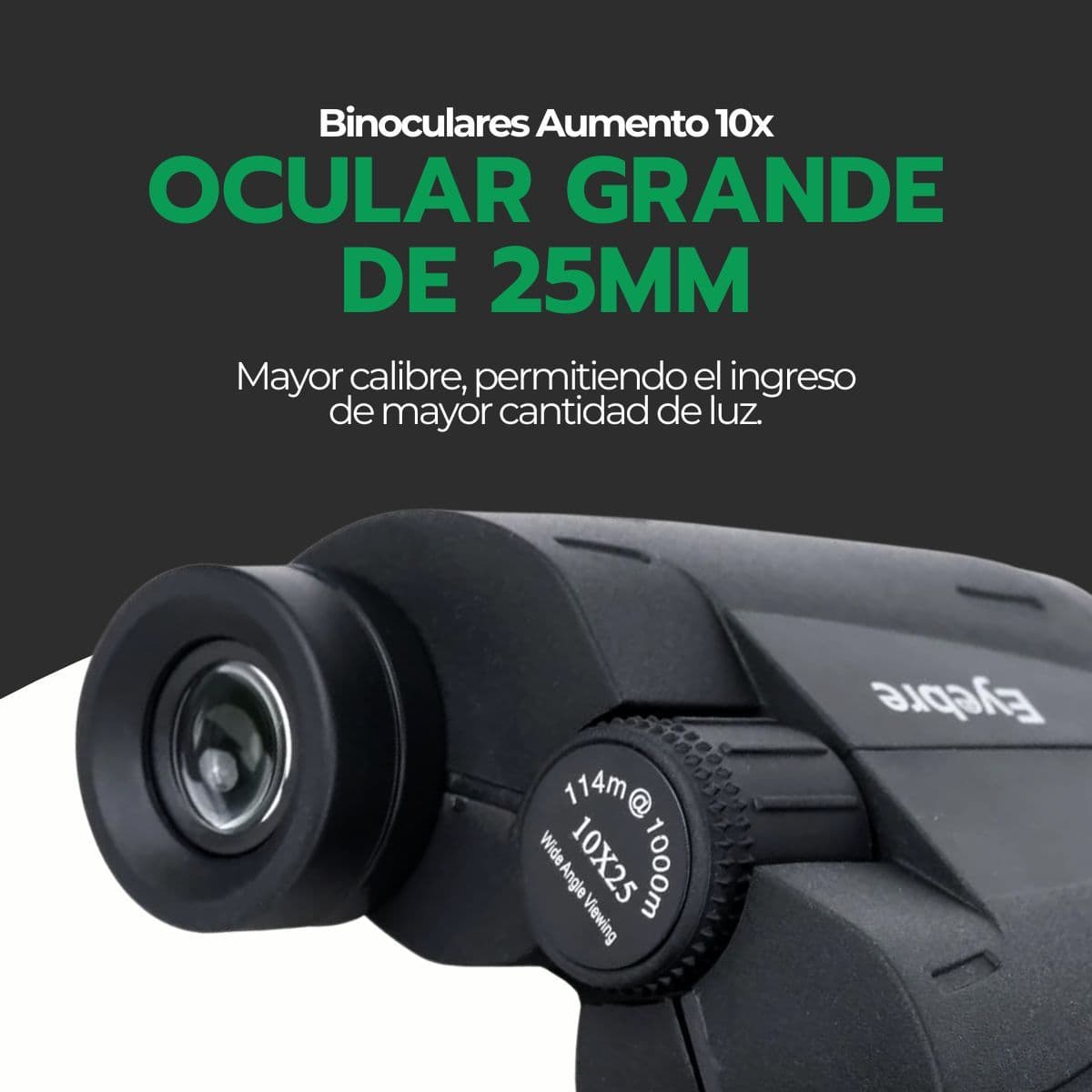 Binoculares Largo Alcance 10x25 Aumento 10x Eyebre Ld117 — imagen 7