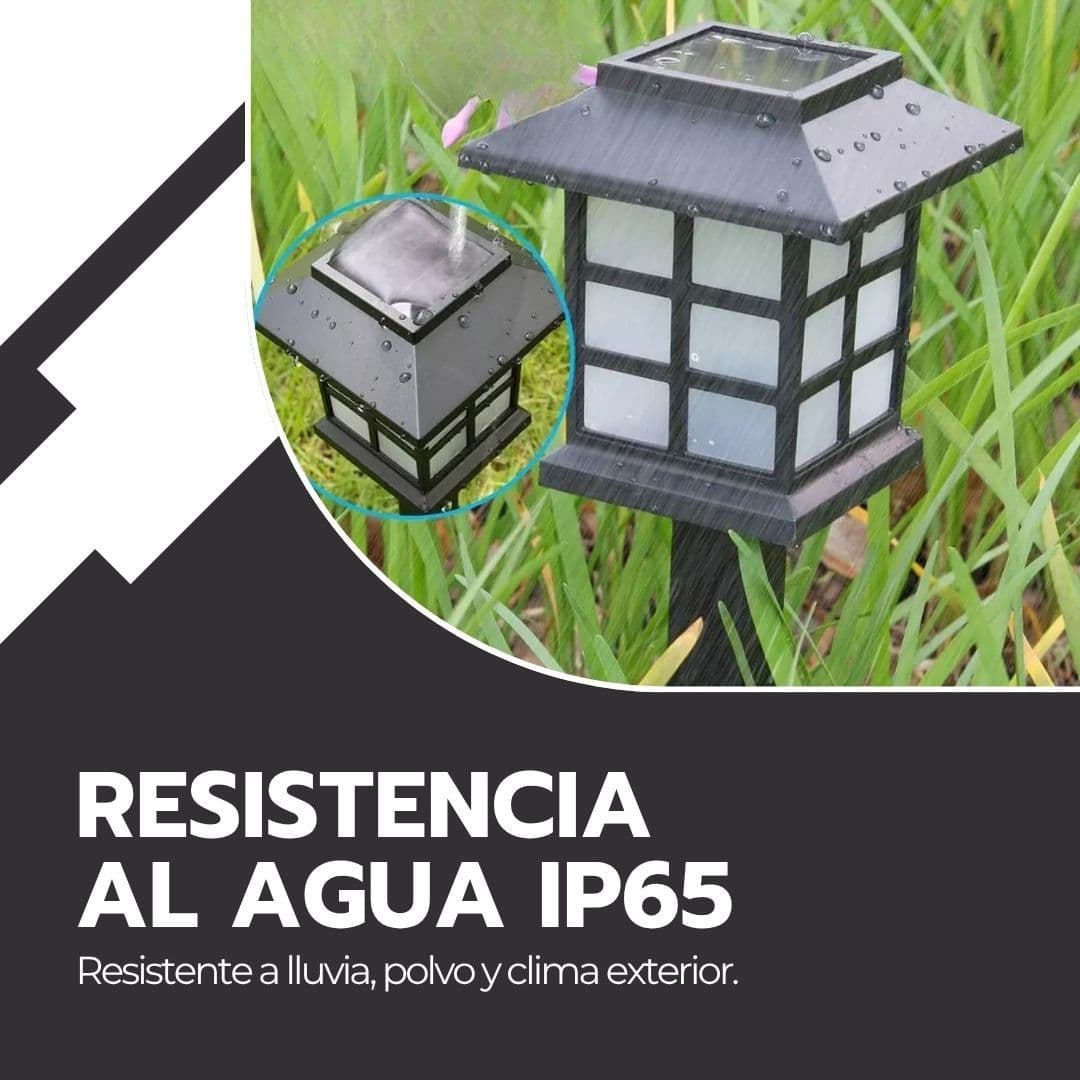 Pack X2 Lámpara Solar Led Estaca Luminosa Jardín — imagen 8