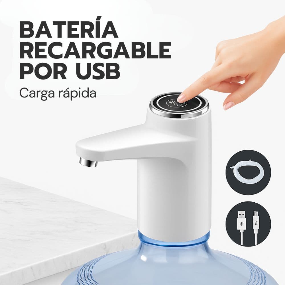 Dispensador Agua Eléctrico Bomba Usb Agua Dosificador Bidón — imagen 7