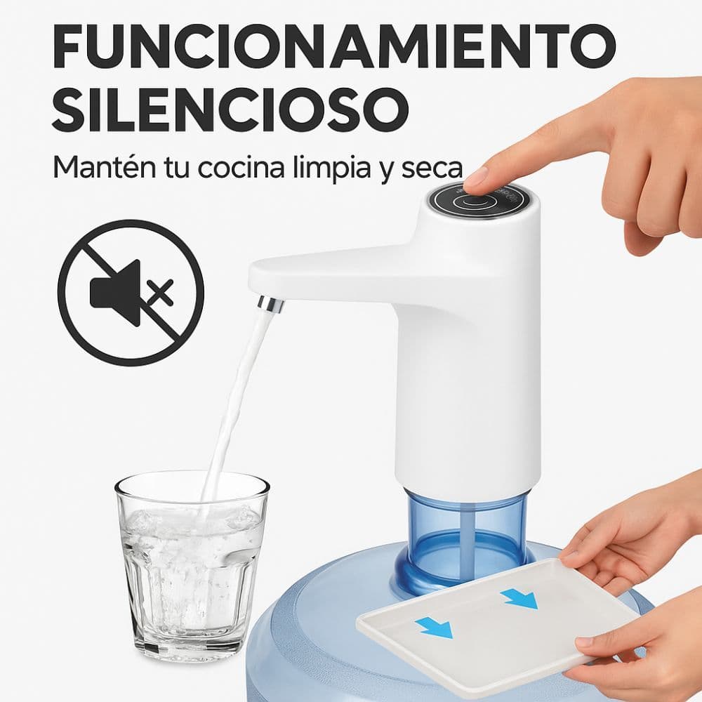 Dispensador Agua Eléctrico Bomba Usb Agua Dosificador Bidón — imagen 8