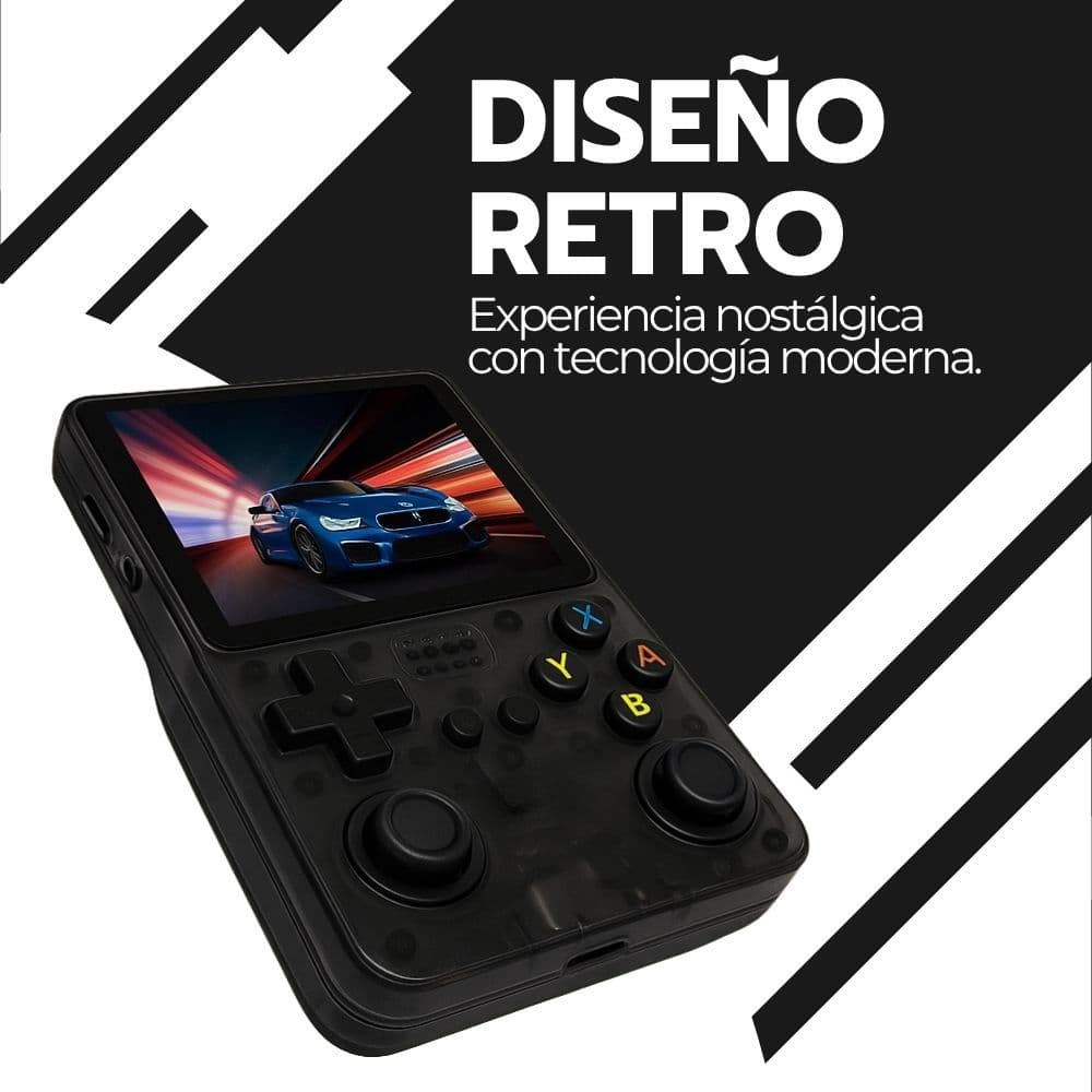 Consola Retro Portátil R36S 64GB WiFi +10000 Juegos Negro — imagen 6
