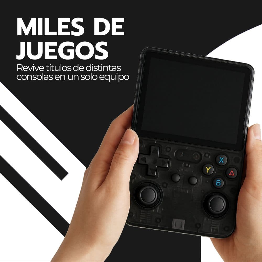 Consola Retro Portátil R36S 64GB WiFi +10000 Juegos Negro — imagen 8