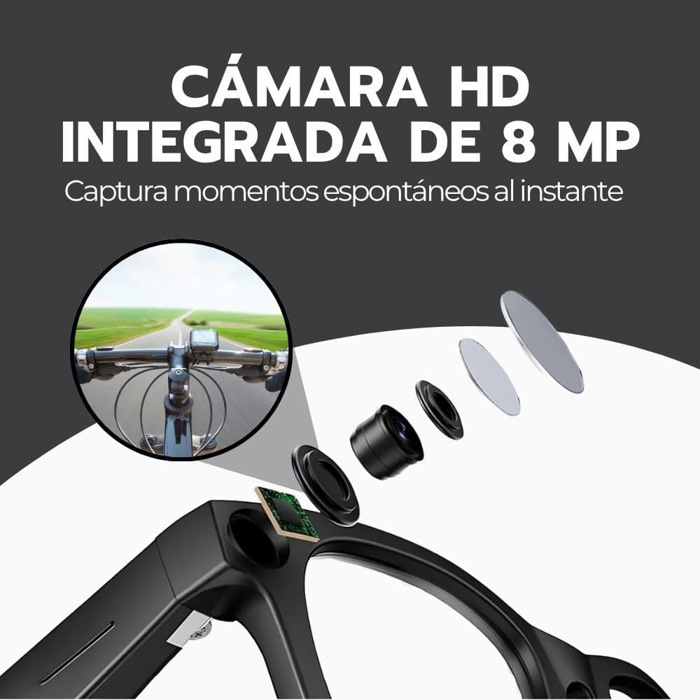 Gafas Lentes Inteligentes IA Foto Video Llamadas WiFi 6 — imagen 8