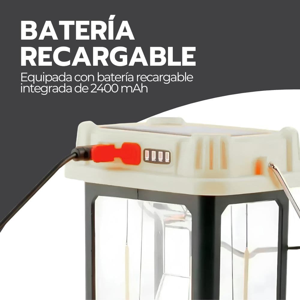 Linterna Farol Recargable De Mano 2en1 Multifuncional 180° — imagen 5