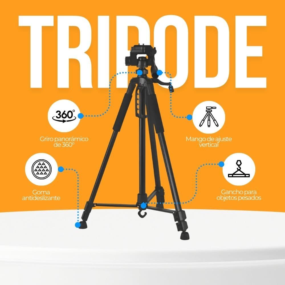 Trípode Profesional 182 cm 360° Video + Bolso De Transporte — imagen 3