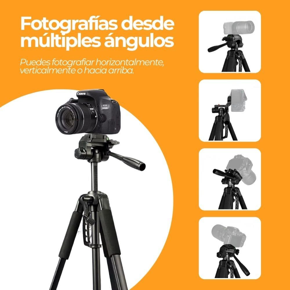 Trípode Profesional 182 cm 360° Video + Bolso De Transporte — imagen 5
