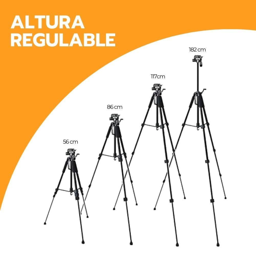 Trípode Profesional 182 cm 360° Video + Bolso De Transporte — imagen 6
