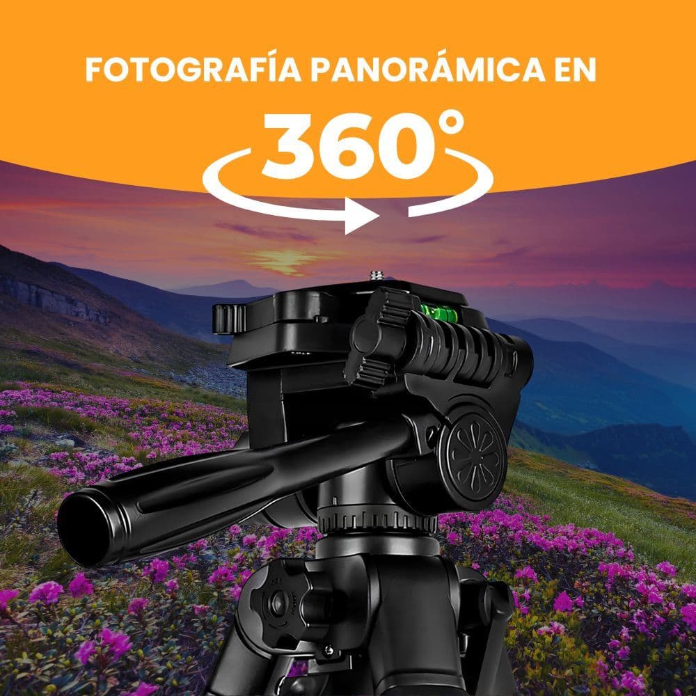 Trípode Profesional 182 cm 360° Video + Bolso De Transporte — imagen 8