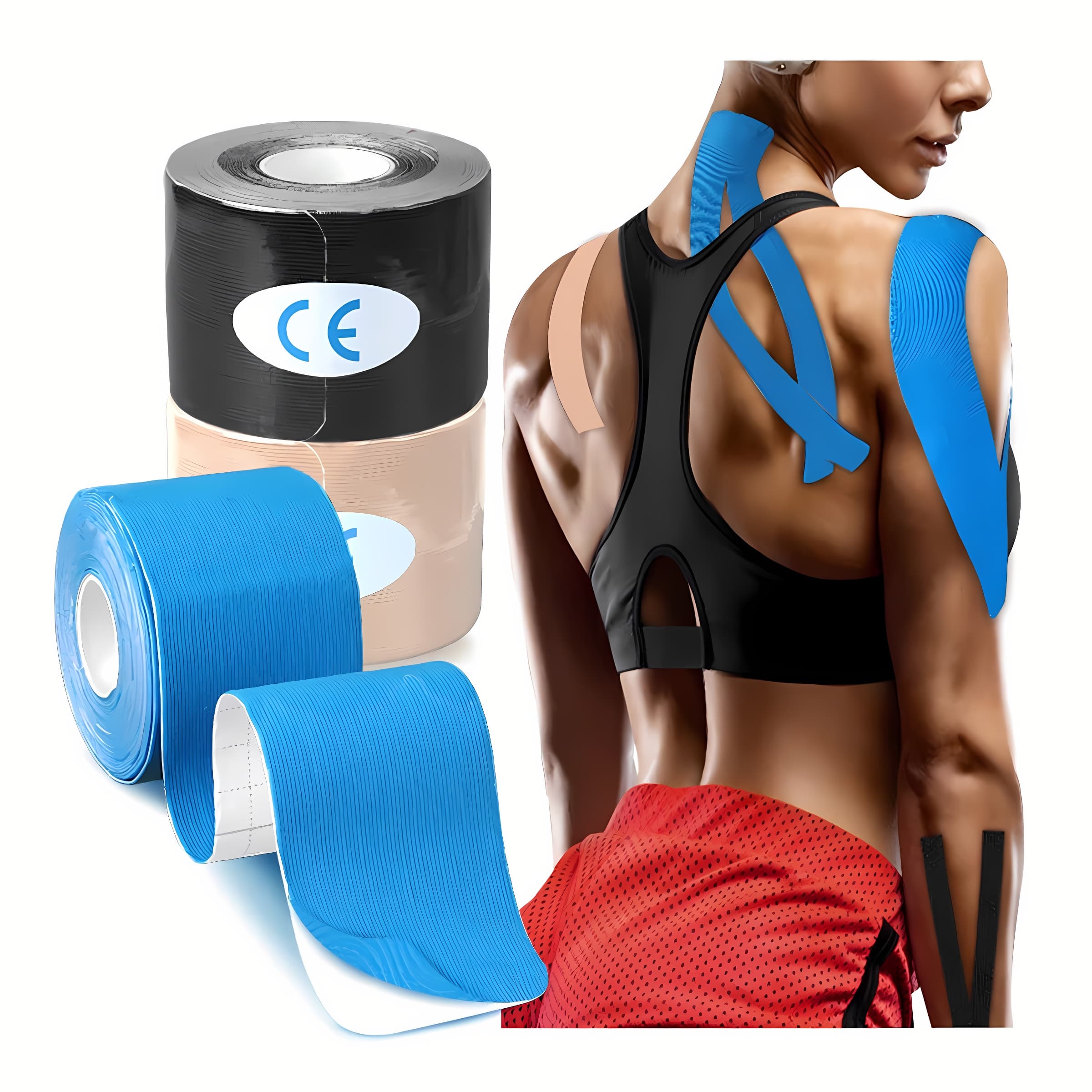 Cinta Tape Kinesiológico Muscular Deportiva Terapia
