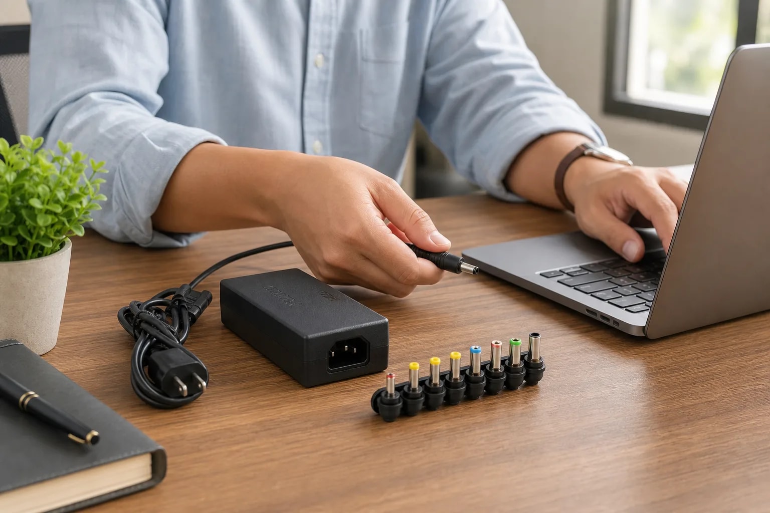 Tu laptop se queda sin batería justo antes de una reunión