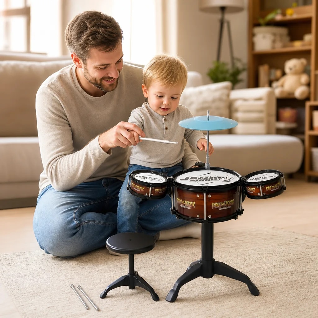 Tocando con papá