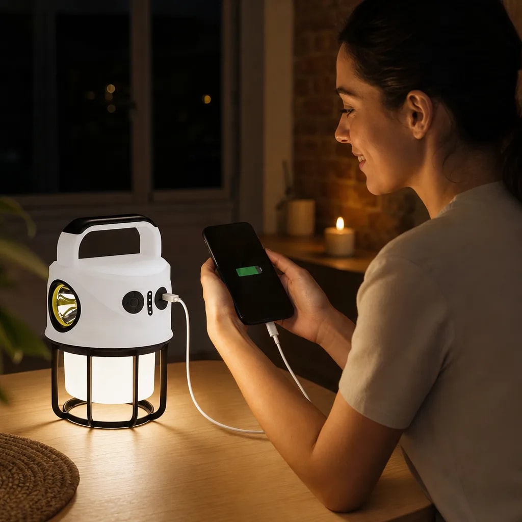 Luz de emergencia que carga tu celular