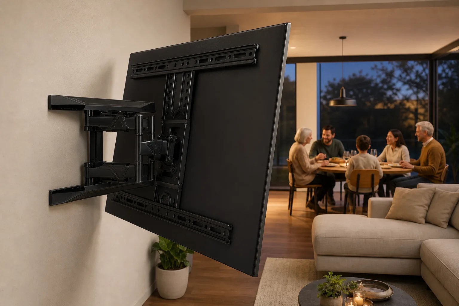 TV en el comedor sin ocupar la mesa