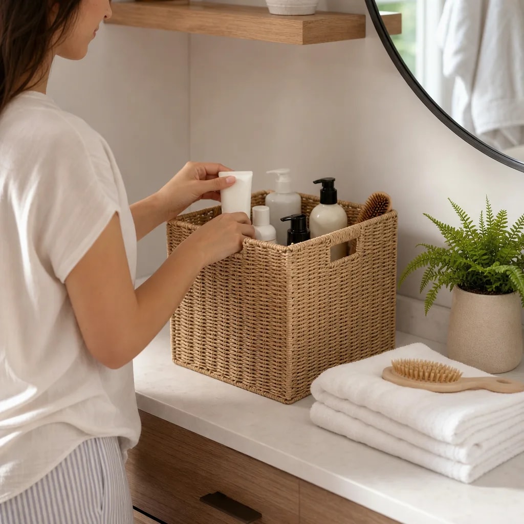 Guárdala en baño